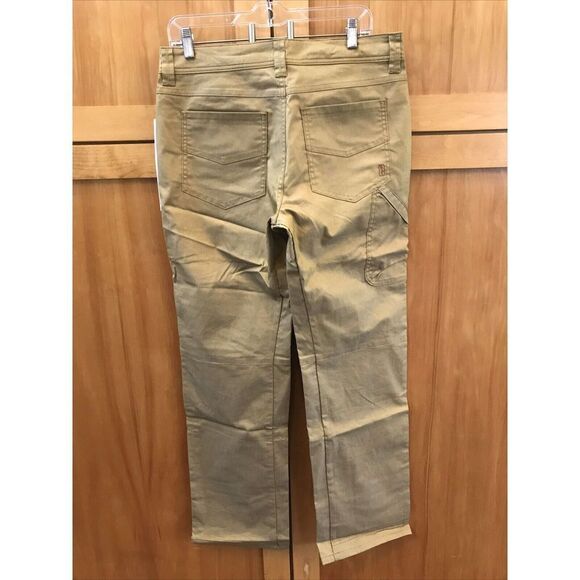 NEW Brothers Sons Hiking Work Pants 30x34” Khaki Pockets Zip Cotton Cool Max Zip - Picture 3 of 13